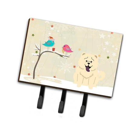 Carolines Treasures Christmas Presents Between Friends Chow Chow White Leash or Key Holder BB2612TH68
